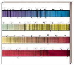 - Absorption elements in the spectrum