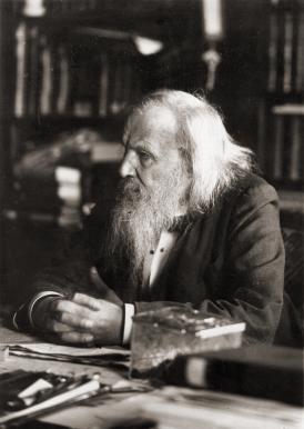 Mendeleev s Periodic Table In 1869, Russian chemist and teacher Dmitri Mendeleev (1836-1907) published a periodic table of the elements.