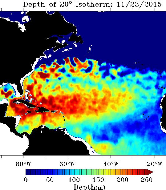 Improved understanding of altimeter SSH ocean signals provided a gateway into extracting the OHC. NOAA Product Recent White Paper (Baker- Yeboah, et. al., 2015) highlight the work by Shay and Brewster (2010) and Meyers et al.