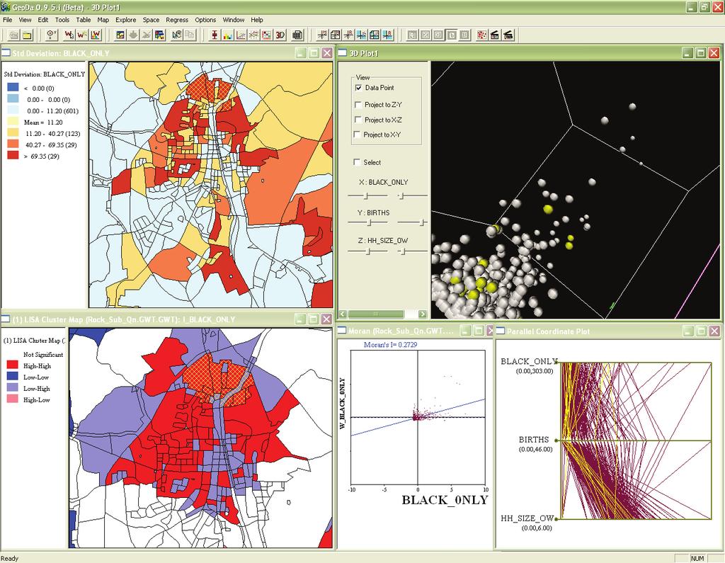 Spatial Statistics The field of spatial statistics deals with the statistical analysis of data that are tied to spatial locations.