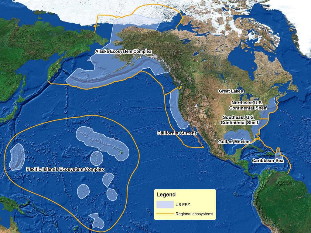 Coastal Large Marine Ecosystems and Regional Governance Organizations of the United States Great Lakes Regional Collaboration Northeast Regiona