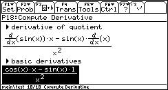 You can finish removing the erivative symbols by applying erivative formulas for the basic functions
