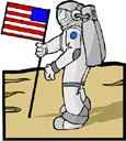 Fact Card #17 Fact Card #18 Twelve astronauts have walked on the moon. The first astronaut walked on the moon in 1969.