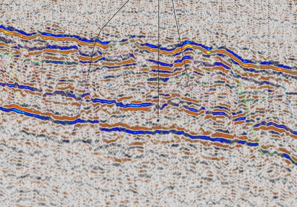 Appraisal - Seismic section SW Tern Main
