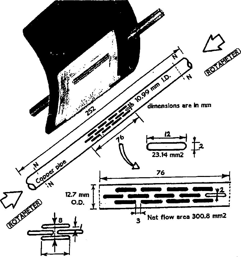 Fig. 5 Cut-back configurations and the trailing edge cavity Trailing edge cooling system and plenum chamber de- Fig. 4 tails trolled milling machine.