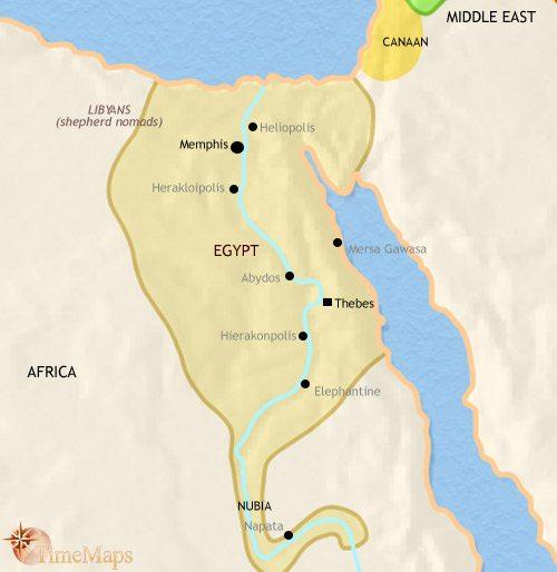 Egypt circa 1500 BCE Egyptian civilization established on the shores of the Nile about 5000 years ago The yearly flood of the Nile brings sediments and nutriments that enriched the surrounding soils