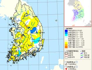 Meteorological drought information Korea & East Asia domain SPI, PDSI, PN, Cumulative precipitation