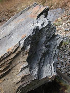 Foliated Metamorphic Rocks Slate - Mica flakes are microscopic in size.