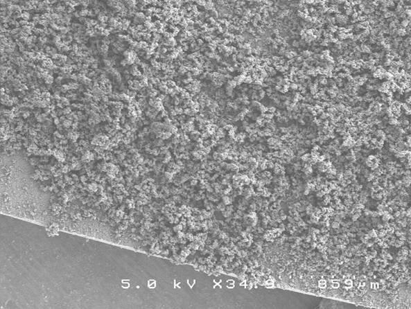 Mat of Herringbone Graphitic Carbon Nanofibers (GCNFs)