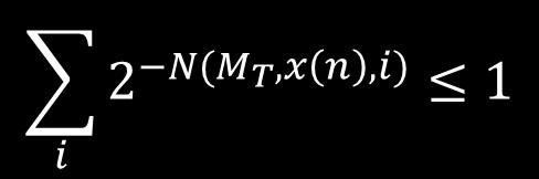 quantity is increasing as, as T increases, more and more codes for x(n) can be found.
