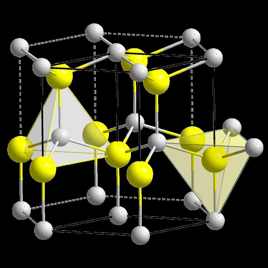 Structure of the common compounds 4) Wurtzite (ZnS) -e.g.