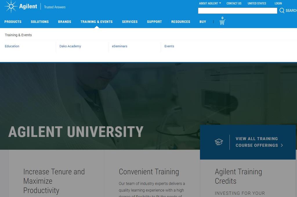 Introducing Agilent University Upgraded customer experience: Search and find courses that meet your interests and needs in the format they require.