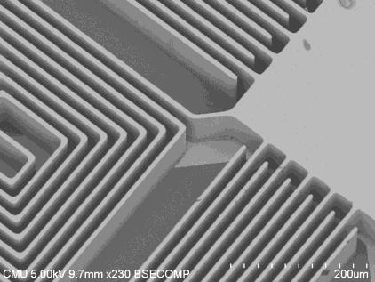 An SEM image was taken of a device that was lost