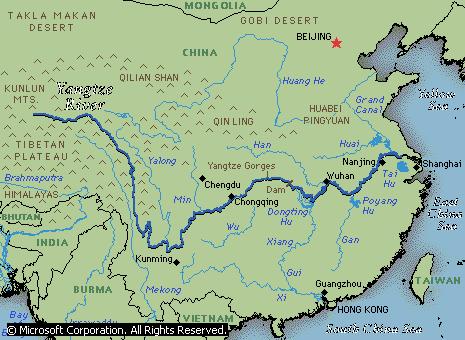 The Yangtze River Longest river in China 3 rd