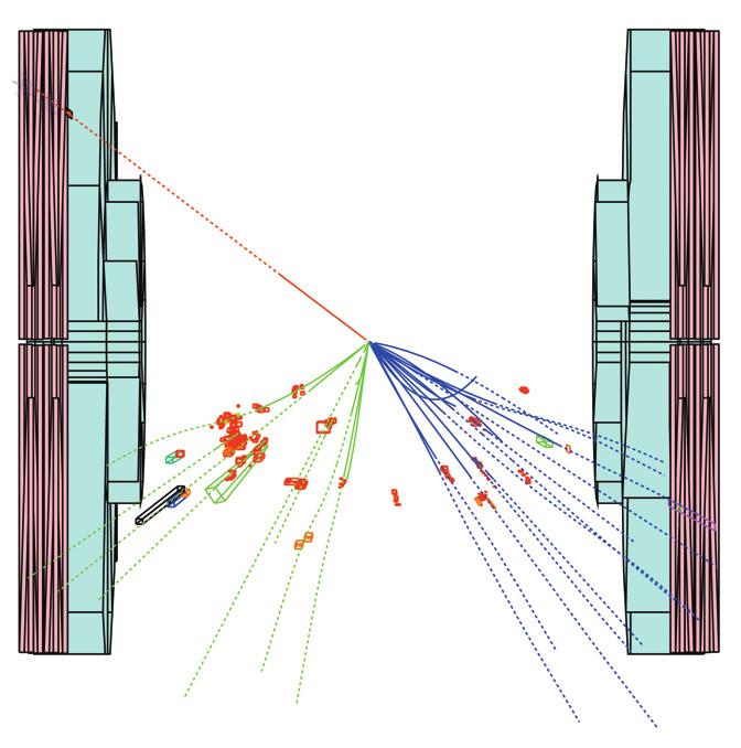 detector recorded about 1 million potentially interesting events on magnetic tape, from which only five candidates were found after a complete analysis.