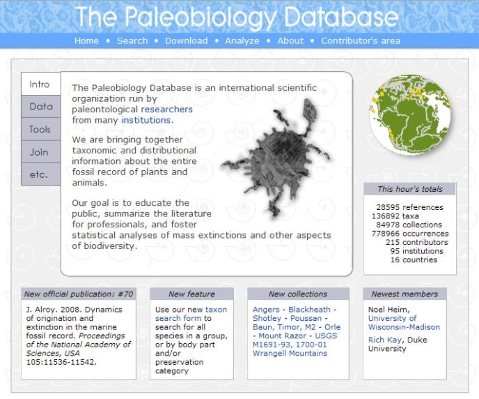 Standardization with the Paleobiology Database www.paleodb.org Standardization with the Paleobiology Database 1. Sampling standardization accounts for variable rock area 2.