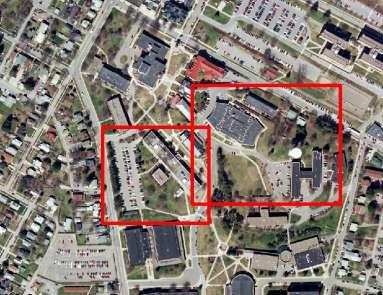 between the LiDAR data (2006) and the NAIP aerial photo acquisition (2010), especially around the Clarion University campus were obvious changes between the two dates