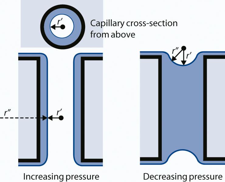 Capillary condensation If the surface is