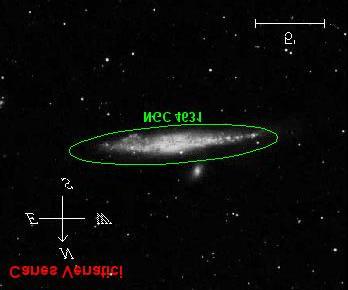 M106 lies some 22 million light years from us, and presents an interesting sight for the patient observer.