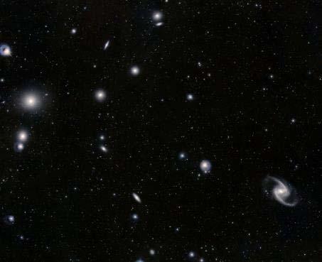 FIGURE 1.14 Fornax Cluster of Galaxies. In this image, you can see part of a cluster of galaxies located about 60 million light-years away in the constellation of Fornax.