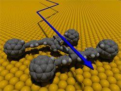Nanodevices: A carbon nanocar rolling on