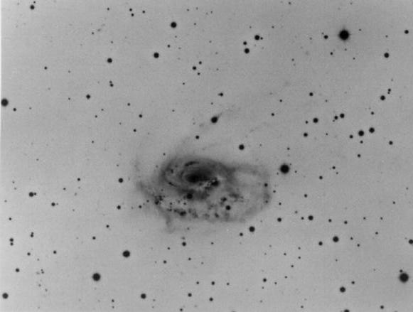 spiral (left) NGC 1961: Later type