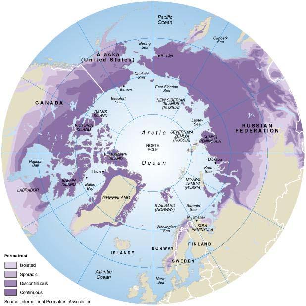 Alaska (Barrow and Fairbanks) Permafrost history Yukon Coast Coastal erosion, Permafrost history Chukotka Permafrost history Deep permafrost borehole Samoylov Station Gas flux, energy and water