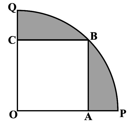 In the above right sided figure, AB and CD are two diameters of a circle (with centre O) perpendicular
