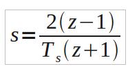 From L to Z transform The previous equation is perfect from a theoretical standpoint but does not resolve our problem: transform an H(s) function in a H'(z) equivalent function.