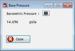 standard, base pressure :