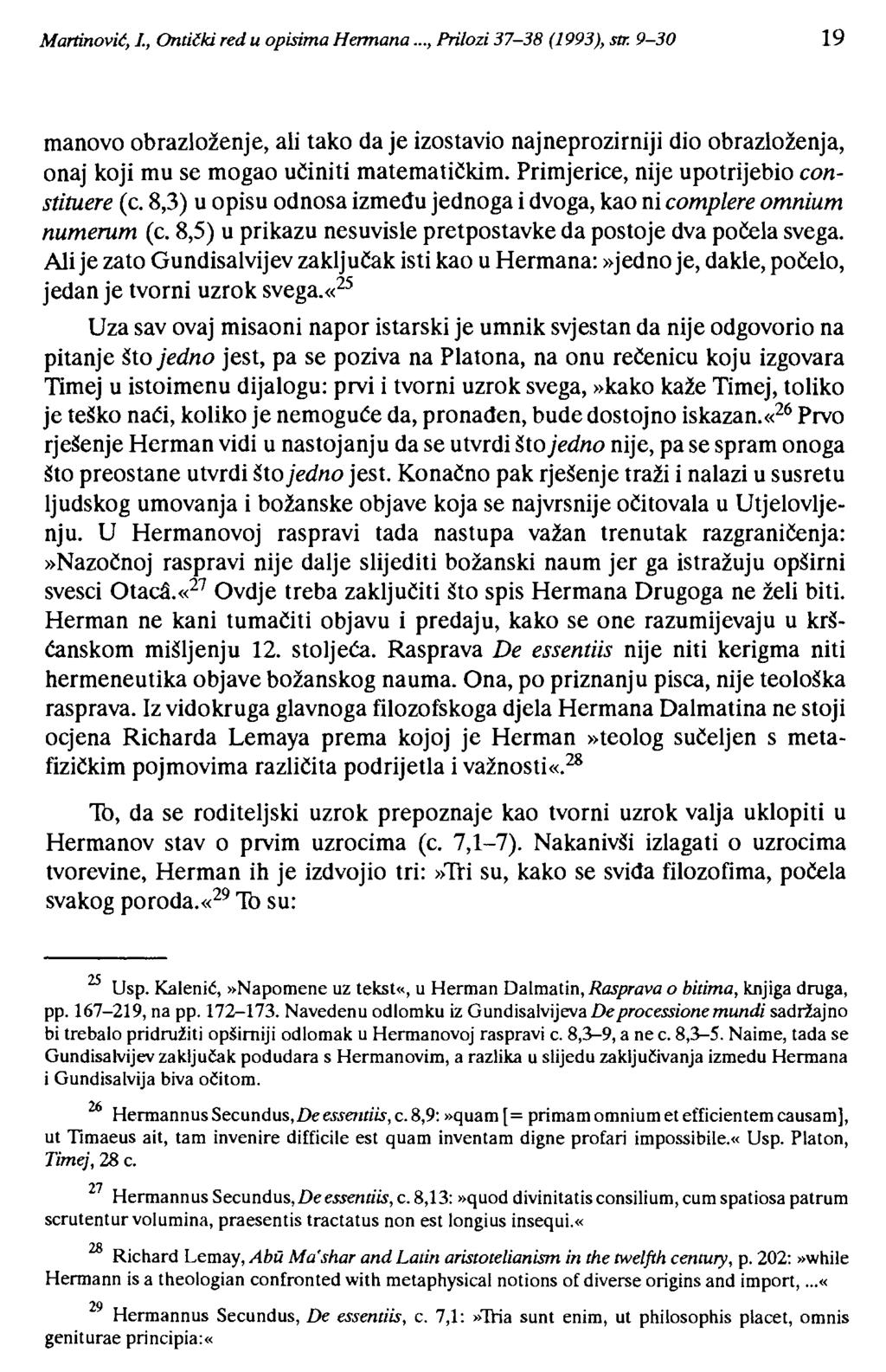 Martinović, L, Ontički red u opisima Hermana..., Prilozi 37-38 (1993), str.