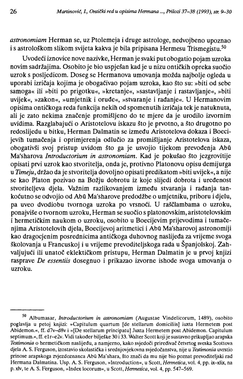 26 Martinović, l., Ontički red u opisima Hermana oo., Prilozi 37-38 (1993), str.