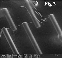 Ni nanowire grown by a chemical method. The wire had a diameter of 55nm and length of few μm.