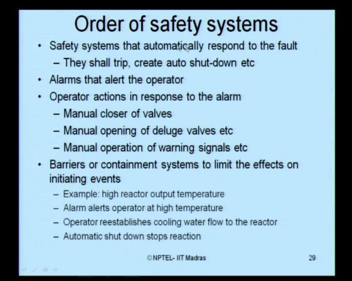 (Refer Slide Time: 16:37) For example, what is the order of a safety system, which we must consider in ETA.