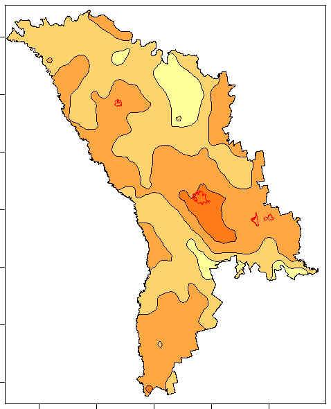 Distribution of Relative Earthquake Risk in Republic of