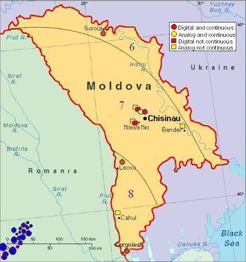 Reţeaua Naţională de Staţii Seismice a Republicii Moldova Monitoring of seismicity of the Moldova Republic territory is provided by the Institute of Geology and Seismology.