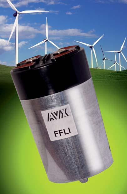 The FFLI series is specifically designed for DC filtering applications such as DC link. This range offers solutions for voltage from 800V up to 400V.