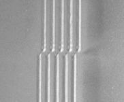 Dot size is 100 microns ZnSe lens array, pitch 6 µm.
