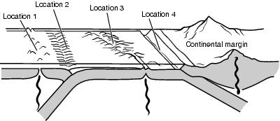 The formation of the volcano is due to A. A hot spot B. a subduction zone between a continental plate and an oceanic plate C. a divergent plate boundary between two continental plates D.