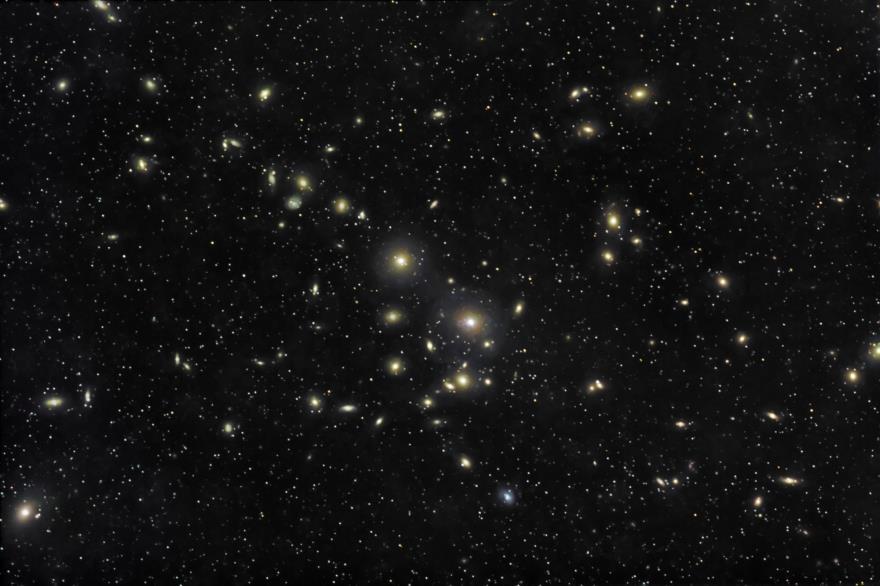 Perseus galaxy cluster: distance =