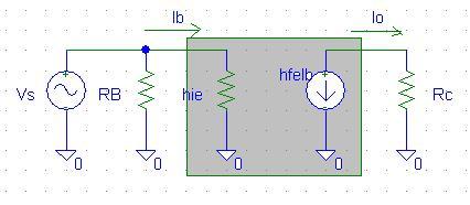 Te fig belw sws te equivalent circuit fr current series feedback Gain, input and utput impedance fr tis cnditin is, Numerical Calculate te vltage