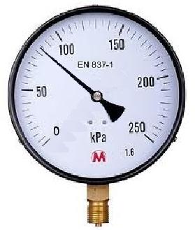 On this ammeter, the needle is between 1.6 and 1.