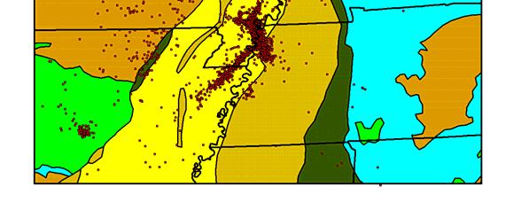 Precambrian MISSISSIPPI Earthquake Geology and Epicenters Seismicity - 17Since 1994 ALABAMA General Geologic Setting and Seismicity of the FHWA Project Site in the New Madrid Seismic Zone Central and