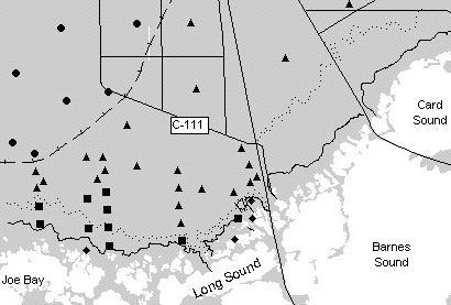 zone is more extensive east of Everglades National Park
