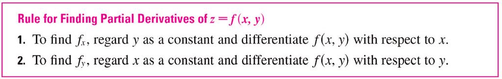 Similarly, the partial derivative of f with respect to y at (a, b), denoted by f y (a, b), is obtained by keeping x fixed (x = a) and finding the ordinary derivative at b of the function G(y) = f(a,