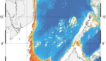 5 0 Catthe seabed depth of 300-500 meters depth, and 5-2.5 0 C at 1000-3000 meters depth).