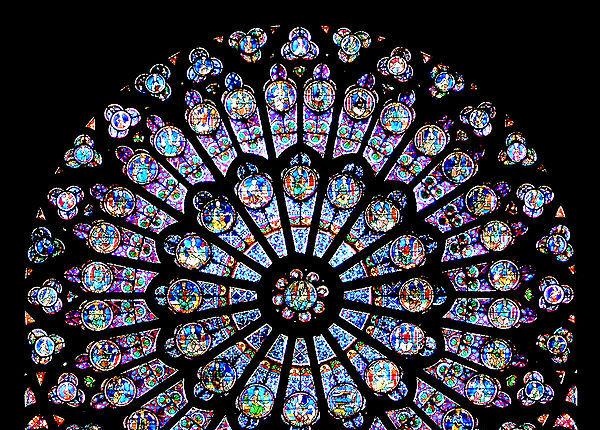 Notre Dame Paris The bright colors of stained