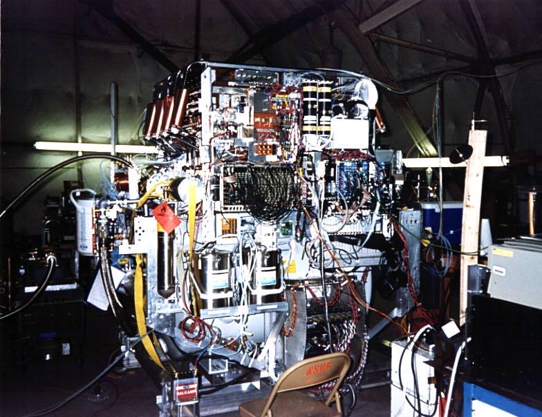 HEAT High Energy Antimatter Telescope Balloon-borne experiment designed to measure the abundance of anti-electrons (positrons) as a function of energy.