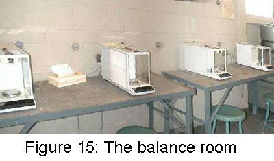 A top-loading balance is used to determine the approximate mass of the sample needed. In this course, we will be mostly using electronic analytical balances (Figure 14).