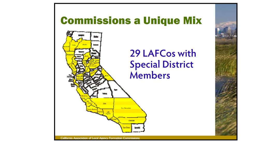 A Tale of Two Agencies: LAFCOs and MPOs were well-connected before SB 375 18 SCAG uses city